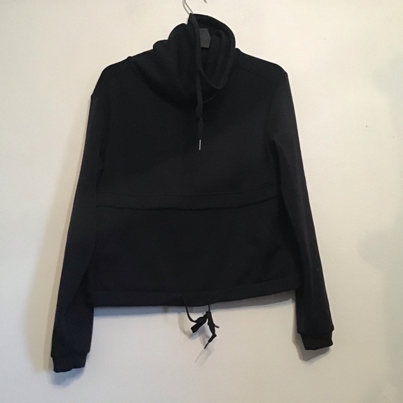 Aritzia Tops - Aritzia Community Funnel-neck Long Sleeve Heathered Blue/Black